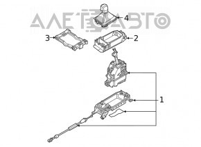 Шифтер КПП VW Tiguan 18-