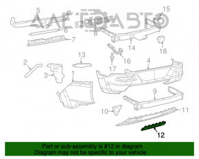 Capacul de protecție a barei spate a Jeep Cherokee KL 14-18 pentru remorcă Trailhawk