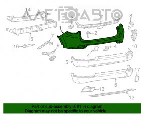 Bara spate goală partea de sus Jeep Compass 17-