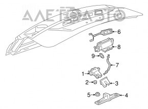 Blocarea portbagajului VW Tiguan 18- nou OEM original