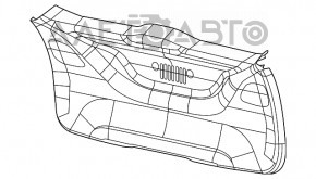 Обшивка двери багажника нижняя Jeep Compass 17- сер