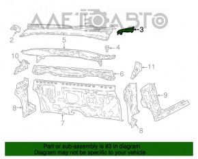 Garnitura de etanșare a ștergătoarelor de parbriz stânga Jeep Compass 17-