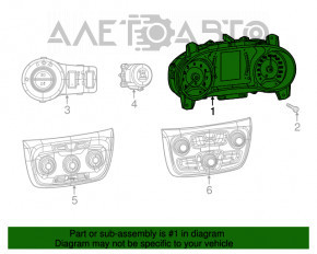 Tabloul de bord al Jeep Compass 17- ecran mare 28k