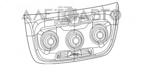 Controlul climatizării pentru Jeep Compass 17-18 manual, încălzirea scaunelor și a volanului