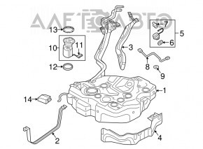 Pompă de combustibil pentru Audi A3 8V 15-20 1.8T, 2.0T, fwd