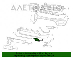 Cadru de remorcare pentru cârligul din față al Jeep Compass 17- Trailhawk, nou, original