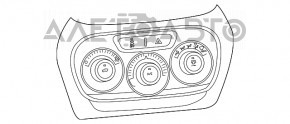 Управление климат-контролем Jeep Cherokee KL 19-21 manual, без start-stop