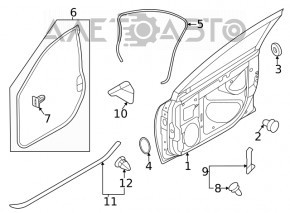 Ușă asamblată față dreapta Subaru Outback 20-