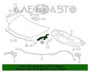 Петля капота правая Acura MDX 14-16 дорест