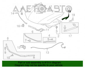 Петля капота левая Honda Accord 13-15 дорест новый TW неоригинал