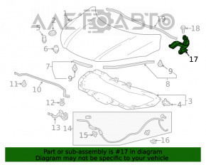 Capota stângă a capotei Honda HR-V 16-22 nouă OEM originală