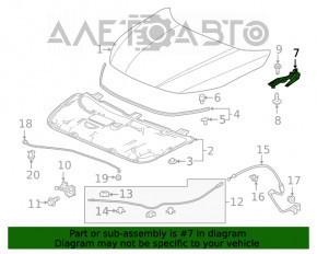 Capota stângă a motorului Honda Insight 19-22, nouă, originală