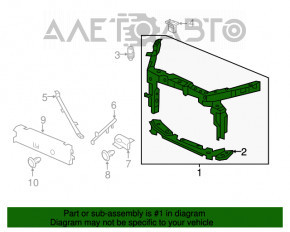 Televizor panou radiator Acura TLX 15-17