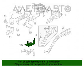 Кронштейн поддона АКБ верхний Honda CRV 20-22 1.5Т