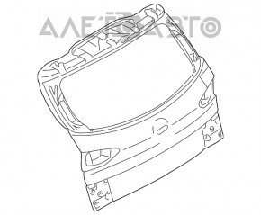 Дверь багажника голая со стеклом Subaru b9 Tribeca 06-07