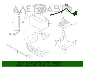 Terminalul bateriei plus BMW 5 F10 09-17