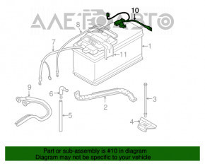 Terminalul negativ al bateriei BMW 335i e92 07-13.