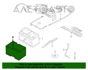 Capacul bateriei Mini Cooper F56 3d 14-