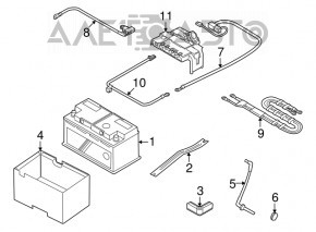 Capacul bateriei Mini Cooper F56 3d 14-