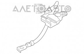 Клемма АКБ минусовая с кабелем BMW 3 F30 12-18