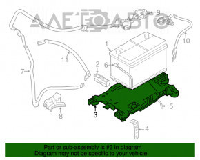 Поддон АКБ Mini Cooper F56 3d 14- в сборе