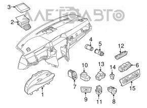 Controlul luminii pentru BMW 5 F10 09-17 fără PTF