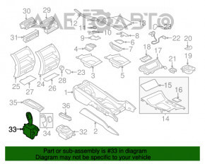 Шифтер КПП BMW 5 F10 11-16 полез хром