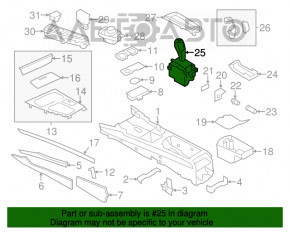 Шифтер с ручкой КПП BMW X3 F25 11-17 царапины