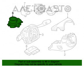 Кнопка Start-Stop BMW 5 F10 09-17 без Stop-Go, полез хром, надлом креп