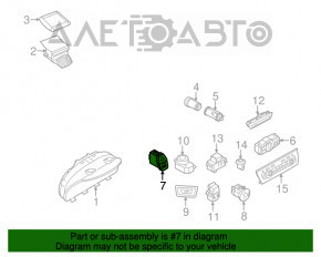 Кнопка аварийной сигнализации и центрального замка BMW X3 F25 11-17