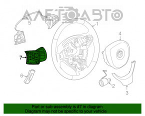 Подрулевой лепесток правый BMW 11-13