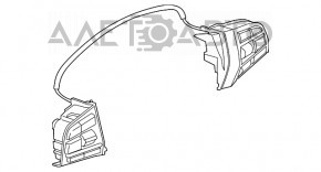 Butonul de control de pe volanul BMW 5 F10 11-15 fără radar.