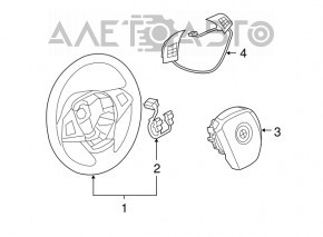 Кнопки управления на руле BMW X5 E70 11-13