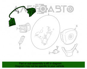 Butoanele de control de pe volanul BMW 5 F10 10-17