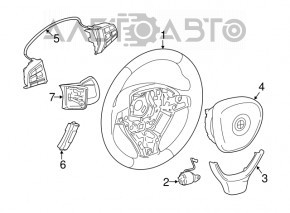 Butoanele de control de pe volanul BMW 5 F10 10-17