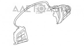 Кнопки управления на руле BMW 5 F10 10-17 под радар