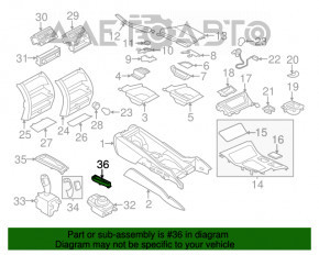 Blocul de butoane al consolei centrale BMW X3 F25 11-17