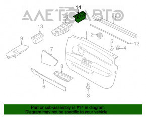 Butonul de deschidere a portbagajului BMW 5 F10 11-16 exterior