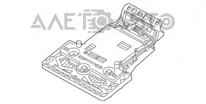 Плафон освещения передний BMW 5 F10 11-16 под люк High с телефонией