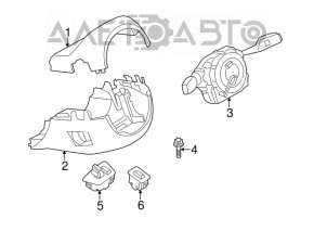 Comutatoarele de pe volan cu cablu pentru BMW 5 F10 13-17, faruri auto