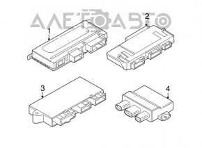 THEFT LOCKING CENTRAL REMOTE MODULE BMW X3 F25 11-17