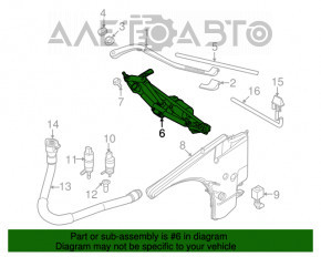 Matura trapezoidală cu motor pentru curățarea parbrizului BMW 335i e92 07-13