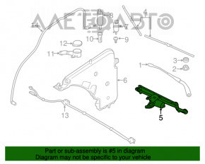 Matura trapezoidală cu motor pentru BMW 3 F30 12-18