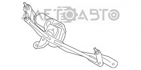 Trapezul de curățare a parbrizului cu motor pentru BMW 5 F10 11-16