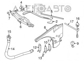 Gâtul rezervorului de spălare a parbrizului BMW 335i e92 07-13 fără capac nou OEM original