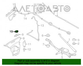 Capacul rezervorului de spălare a parbrizului BMW 7 G11 G12 16-22