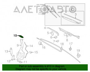 Capacul rezervorului de lichid de spălare pentru BMW X3 F25 11-17