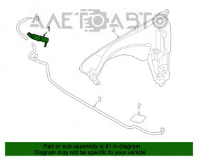 Spălător faruri dreapta BMW X3 F25 11-17