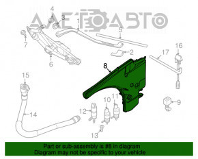 Бачок омывателя BMW 335i e92 07-13 без горловины под омыватель фар