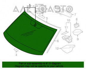 Parbriz Mitsubishi Outlander 14-15 fara senzor de ploaie.